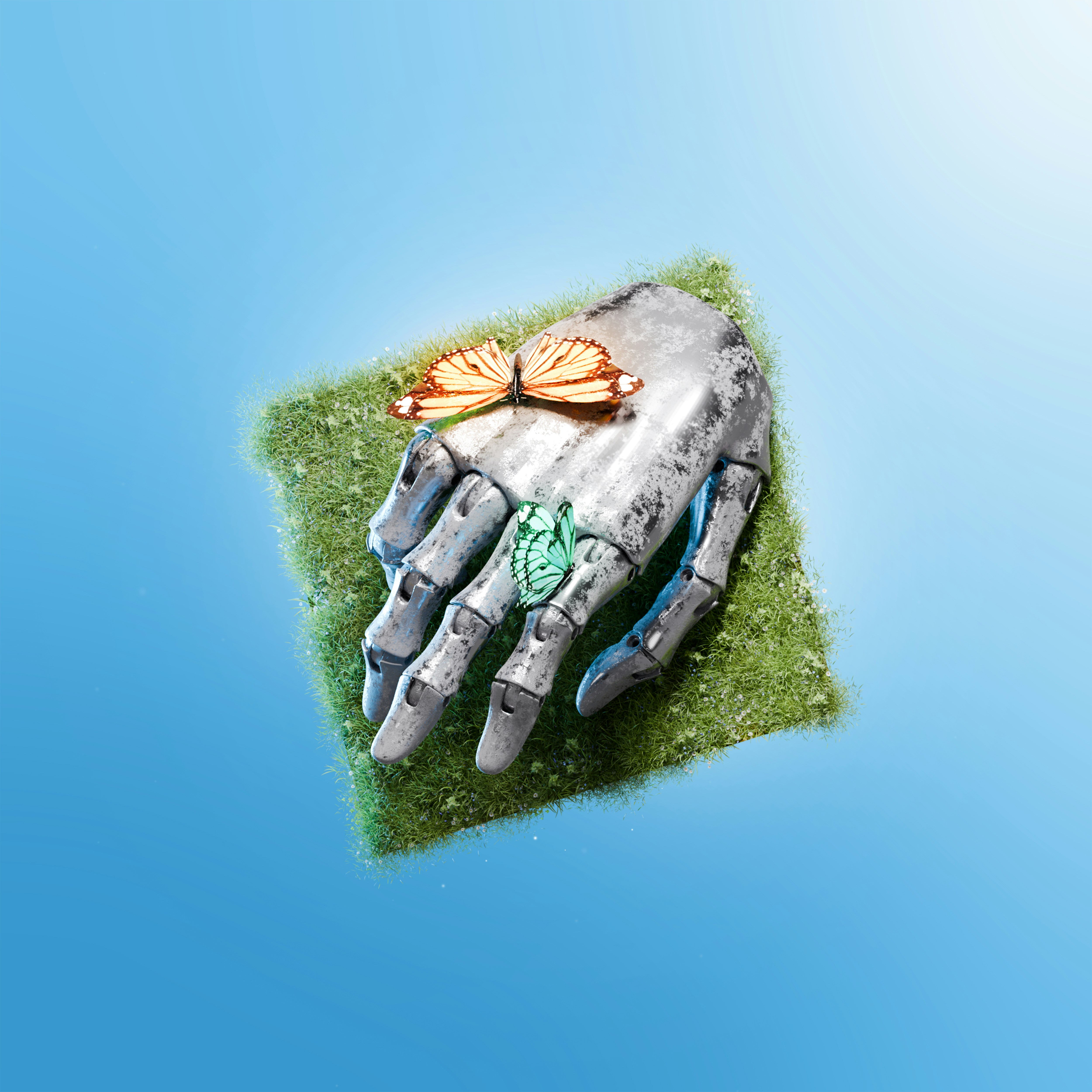 Solarpanel und Windkraft